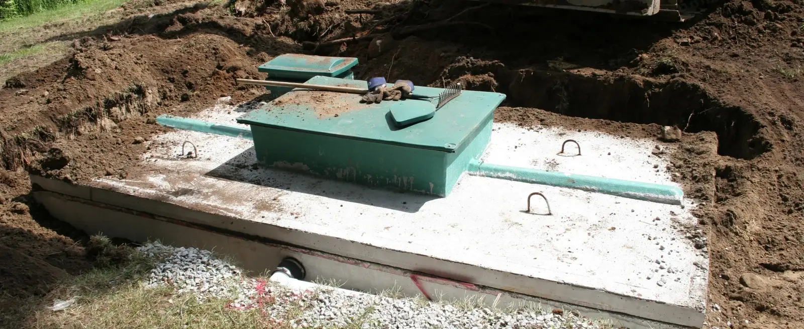 Professional septic system repair work